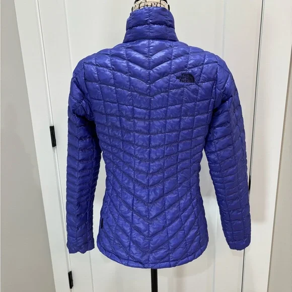 The North Face Women's Thermoball Purple Quilted Puffer Jacket - Picture 3 of 7